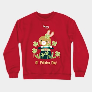 Saint Patrick Bunny Crewneck Sweatshirt